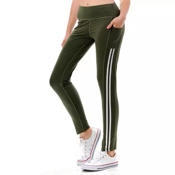 HIGH WAIST SLIMMING LEGGINGS ACTIVE YOGA WORKOUT WITH TECH POCKETS XL-3XL - Picture 8 of 14